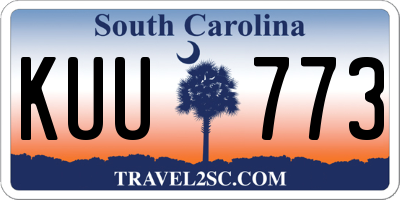 SC license plate KUU773
