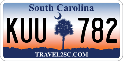 SC license plate KUU782