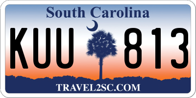 SC license plate KUU813