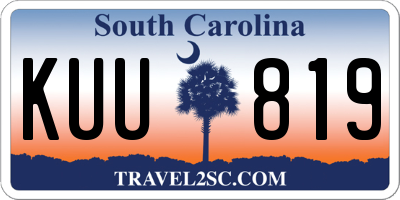 SC license plate KUU819
