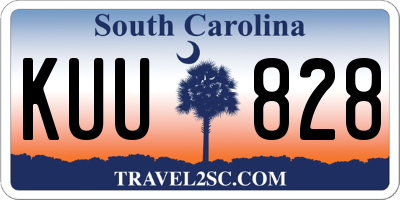 SC license plate KUU828