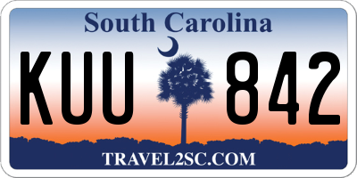 SC license plate KUU842
