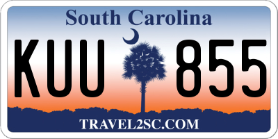 SC license plate KUU855
