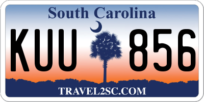 SC license plate KUU856