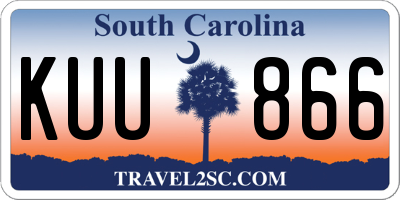 SC license plate KUU866