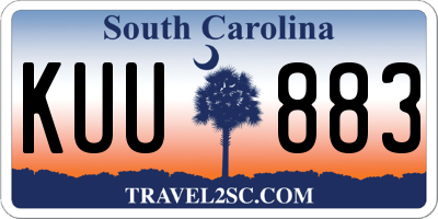 SC license plate KUU883