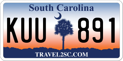 SC license plate KUU891