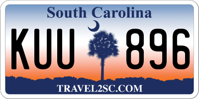SC license plate KUU896