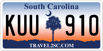 SC license plate KUU910