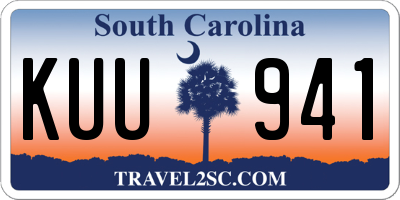 SC license plate KUU941