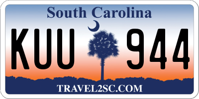SC license plate KUU944