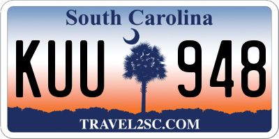 SC license plate KUU948