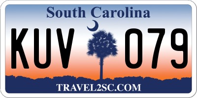 SC license plate KUV079