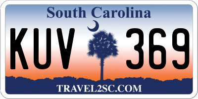 SC license plate KUV369