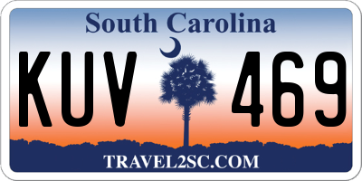 SC license plate KUV469
