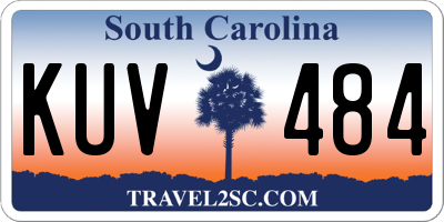 SC license plate KUV484