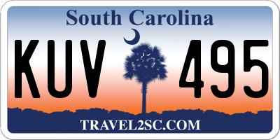 SC license plate KUV495