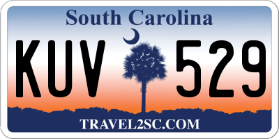 SC license plate KUV529