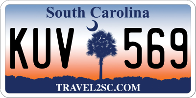 SC license plate KUV569