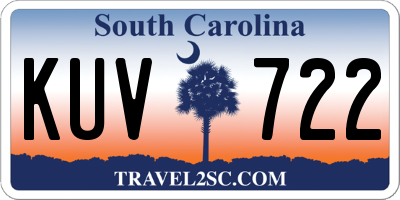 SC license plate KUV722