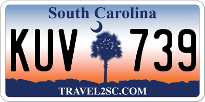 SC license plate KUV739