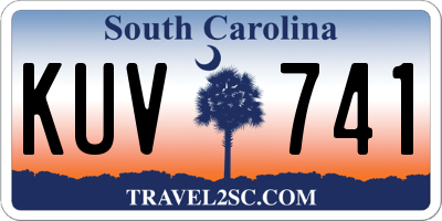 SC license plate KUV741