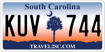 SC license plate KUV744