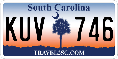 SC license plate KUV746