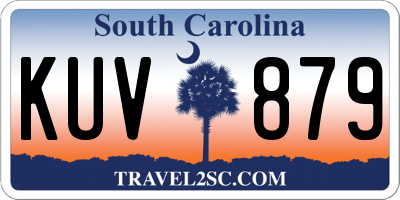 SC license plate KUV879