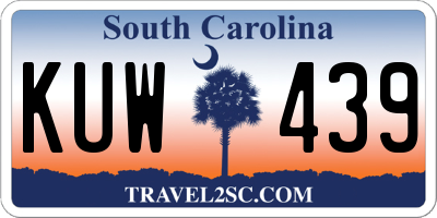 SC license plate KUW439
