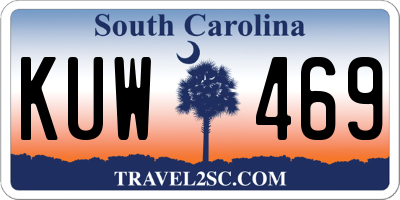 SC license plate KUW469