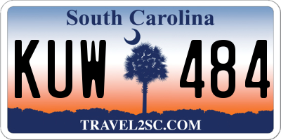 SC license plate KUW484