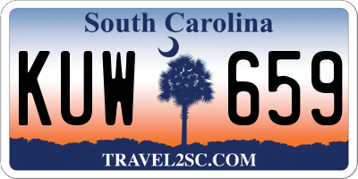 SC license plate KUW659