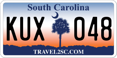 SC license plate KUX048