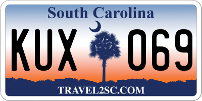 SC license plate KUX069
