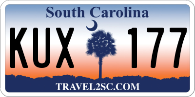 SC license plate KUX177