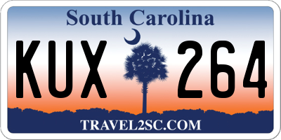 SC license plate KUX264