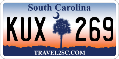 SC license plate KUX269