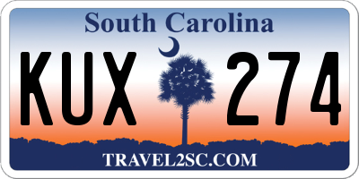 SC license plate KUX274