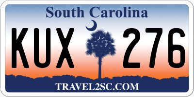 SC license plate KUX276