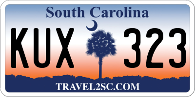 SC license plate KUX323