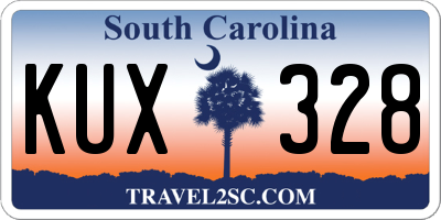 SC license plate KUX328