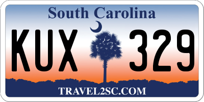 SC license plate KUX329