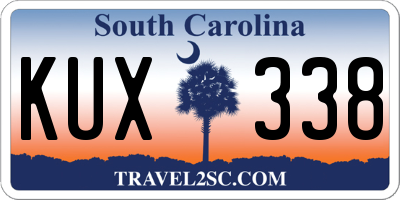 SC license plate KUX338