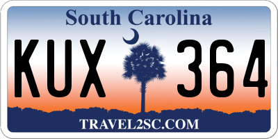 SC license plate KUX364