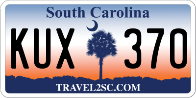 SC license plate KUX370