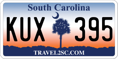 SC license plate KUX395