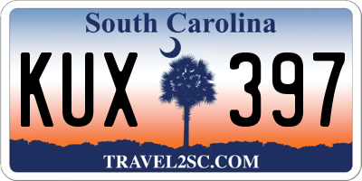 SC license plate KUX397