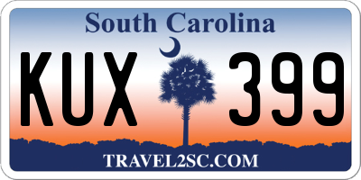 SC license plate KUX399