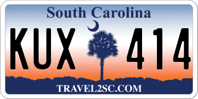 SC license plate KUX414